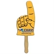 Hand w/ Raised Finger 2 Sided Sandwiched Rally Hand Sign