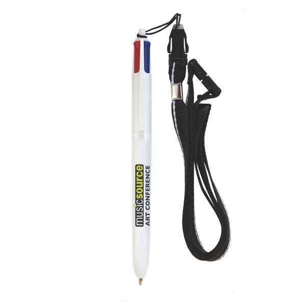 BIC (R) 4-Color (TM) Pen with Lanyard