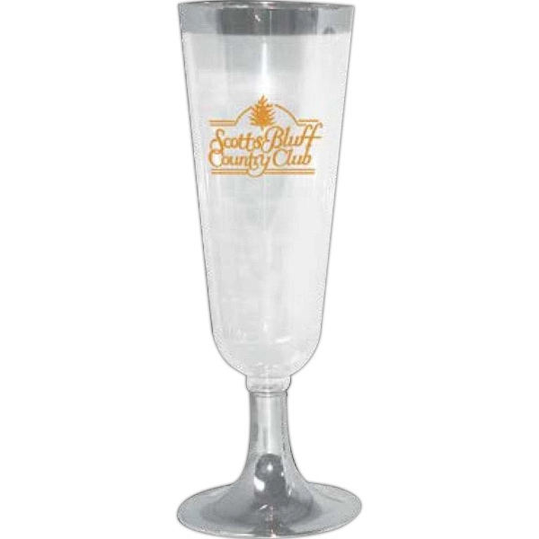 2 Pc. Clear Plastic Champagne Glass