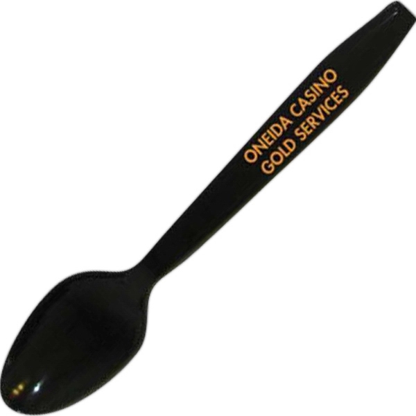 Extra Heavy Duty Black Plastic Spoon