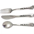 Faux Silver Spoon Fork &amp; Knife Set