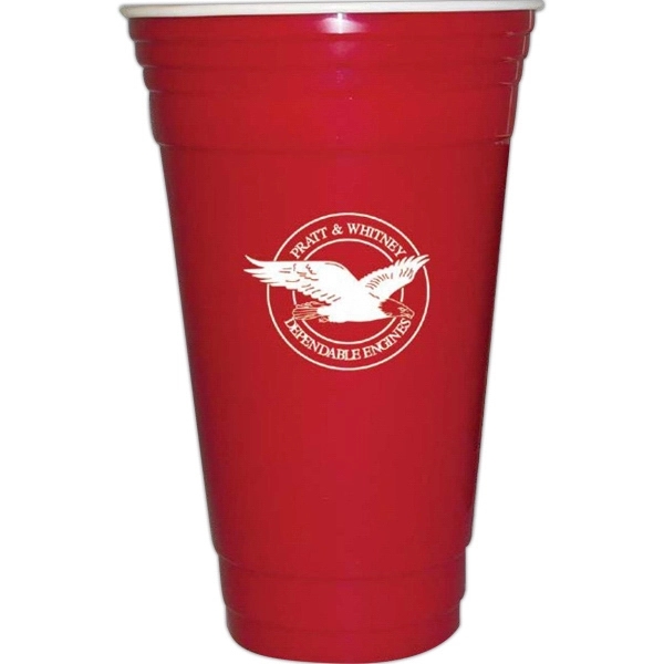 32 Oz. Red Party Cup with Double Insulated Wall