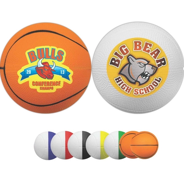 4&quot; Two-Toned Foam Basketball (Full color Process)