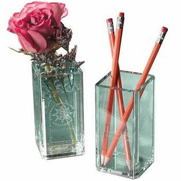 Atrium Glass Pencil Holder/Flower Vase