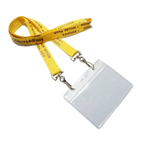 USA Made Double Ended Lanyard - Polyester - Image 2