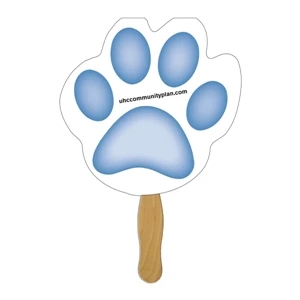 Paw Sandwiched Hand Fan Full Color