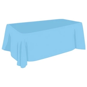 6Ft Polyester Table Cover-Blank Non-fitted