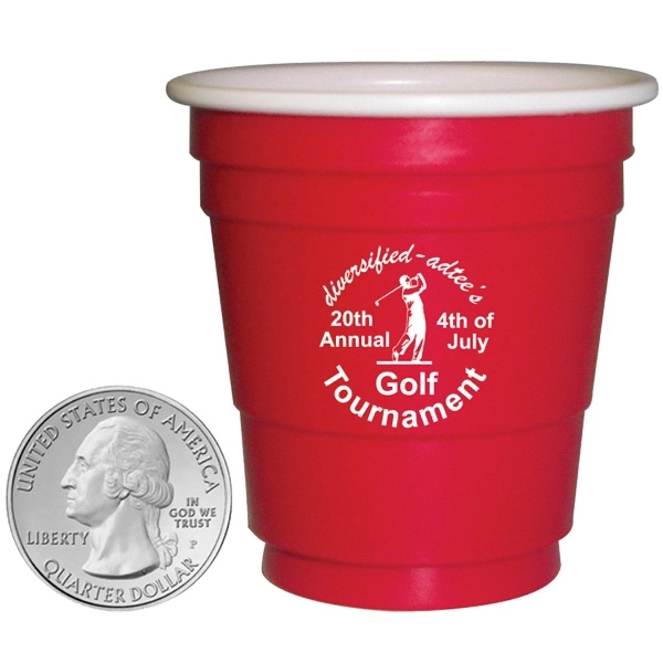 PL-4000 Mini Red Party Cup - Shot Glass