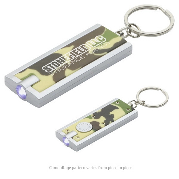 Simple Touch LED key chain in camouflage