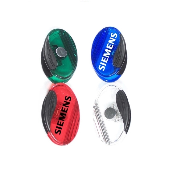 Jumbo size oval magnetic memo clip holder - Image 1