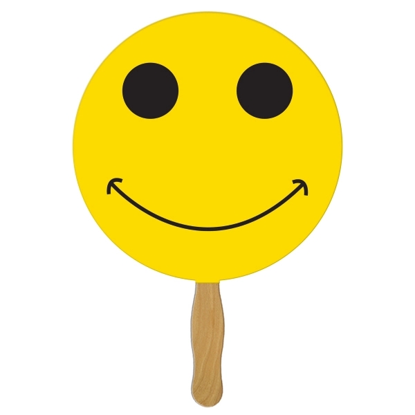 Smiley Face Hand Fan - Image 1