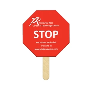 Stop Sign Mini Hand Fan